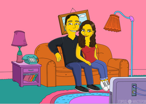 Портрет в стиле Симпсоны - 2