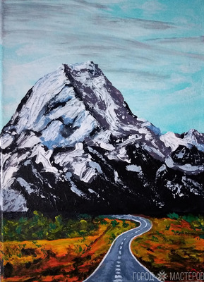 Картина акрилом Дорога в никуда