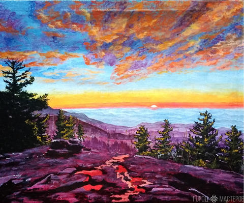 Картина акрилом Пейзаж