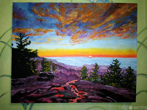 Картина акрилом Пейзаж - 2