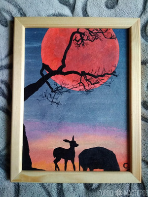 Картина акрилом Спокойствие