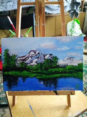 Картина акрилом Новая Зеландия