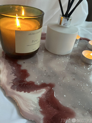 Поднос .Тарелка из смолы - 2