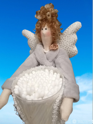 Тильды-хранительницы ватных палочек или дисков