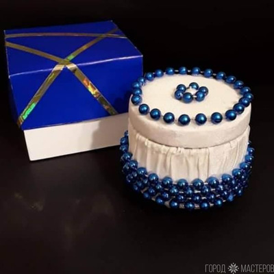 Шкатулка бонбоньерка с натуральным шелком - 2