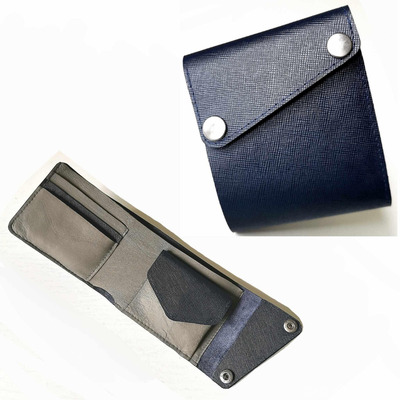 Из натуральной кожи кошелек бифолд