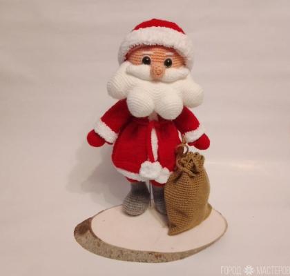 Вязаные Дед Мороз и снегурочка.Ручная работа . - 2