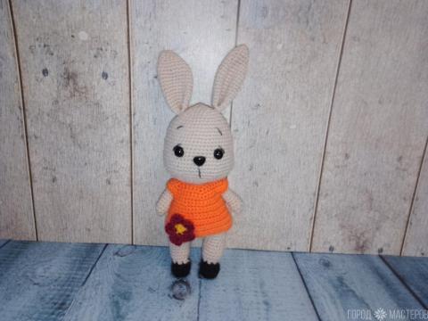Вязаная зайка.Ручная работа - 3