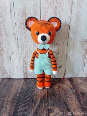 Вязаный крючком тигренок.26 см. Ручная работа - 3