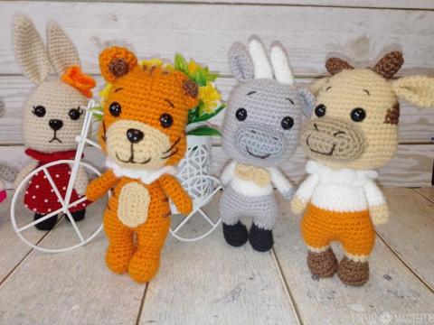 Коллекция из пяти вязаных малышей.Ручная работа. - 4