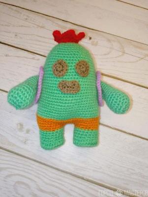 Вязаный Кактус Спайк .Ручная работа - 3