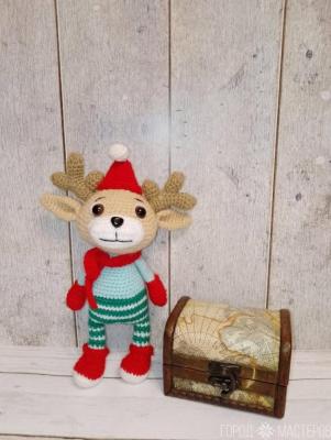 Вязаный олень .Ручная работа - 2