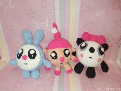 Вязаные смешарики Крош,Панда,Нюша,Ежик,Бараш - 5