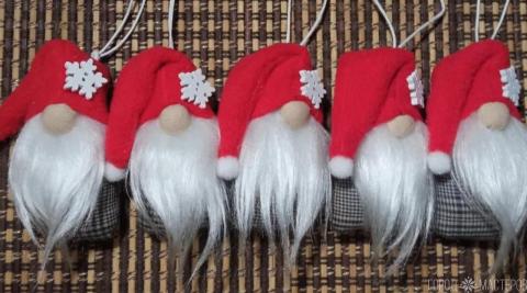 НАБОР гномиков-подвесок в скандинавском стиле - 4