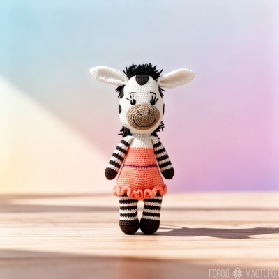 Вязаные зебры мальчик и девочка - 2