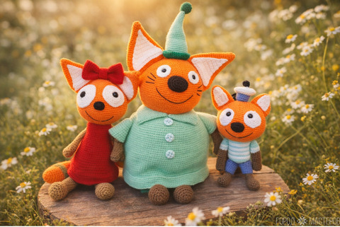 Вязаные Три кота. Карамелька,коржик,кампот - 3