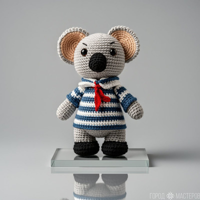 Вязаная игрушка коала - 3