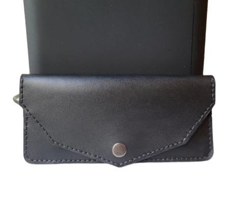 Кошелек черный из натуральной кожи - 2