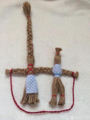 Народная обереговая кукла "Неразлучники"