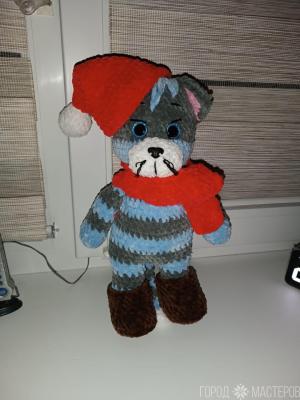 Кот Матроскин из плюшевой пряжи - 2