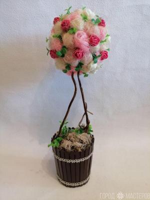 Топиарий-дерево счастья, любви и достатка. - 4