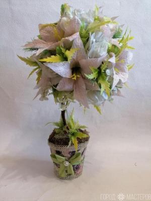 Топиарий-дерево счастья, любви и достатка. - 5