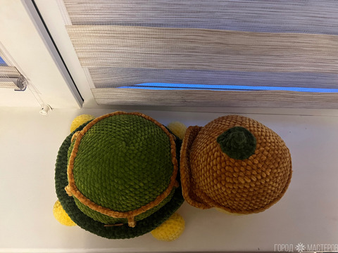 Черепаха из плюшевой пряжи - 4