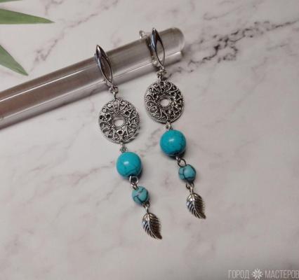 Серьги "Бирюза"
