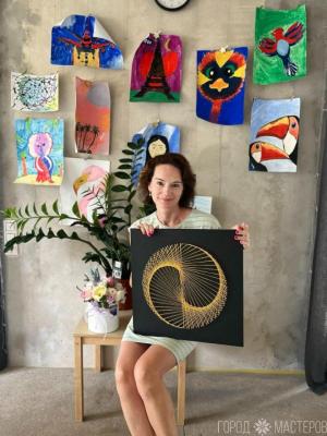 Декоративное панно в технике стринг арт - 3