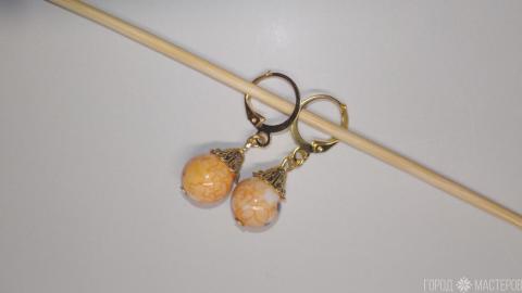 Серьги ''Сказка'' с тигровой яшмой - 3