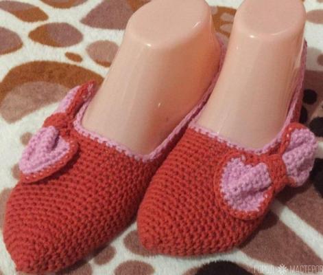 вязанные следочки для дома