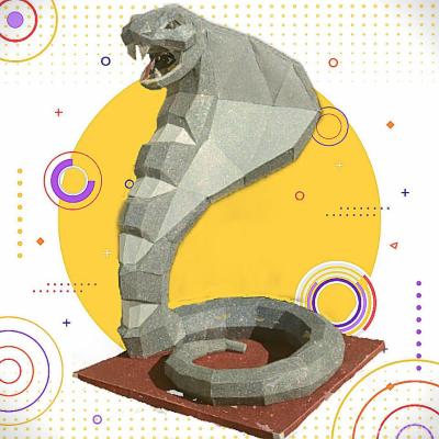 Полигональная фигура садовая "Кобра" - 2