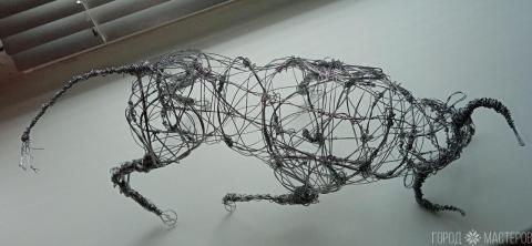 Проволочная скульптура "БЫК2"
