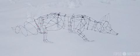 Проволочный фрэйм под светоинсталяцию