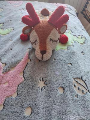 Пижамница-олененок из плюша