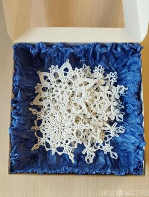 Набор снежинок на ёлку 10 шт. Диаметр 10-12 см. - 4