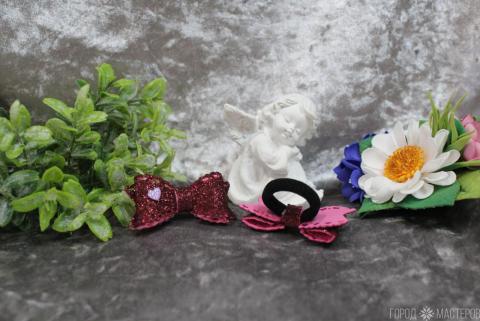 Бантки из фоамирана на первые хвостки - 2