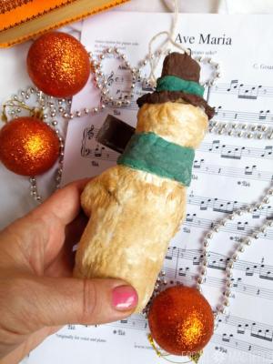 Снеговик в винтажном стиле - 4