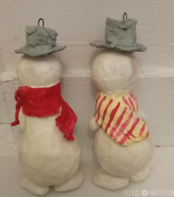 Ёлочные игрушки снеговики - 4