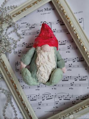 Ватная игрушка скандинавский гном - 2