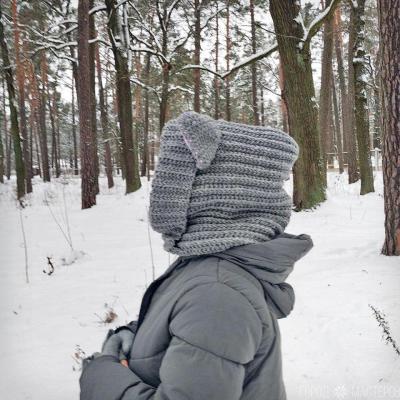 Лисошапка (шапка-лиса, капюшон, зверошапка) - 3