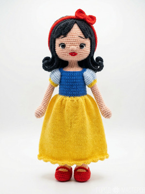 Вязаные игрушки ''Белоснежка и семь гномов'' - 8