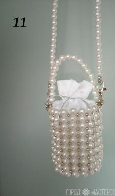 Сумочки для невест в серебре или золоте с жемчугом - 2