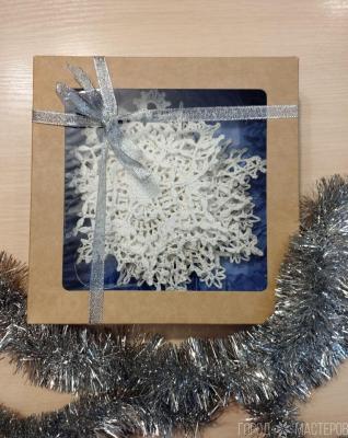 Набор новогодних снежинок на ёлку 10 шт. Диаметр 14-16 см. - 3