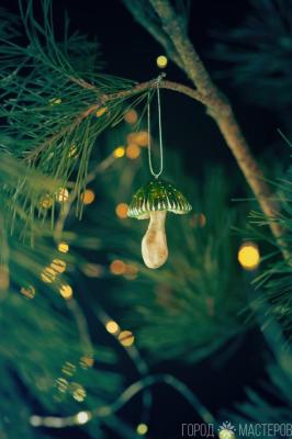 Елочные игрушки из ваты - 2