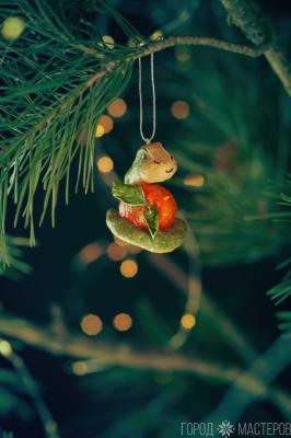 Елочная игрушка из ваты - 2