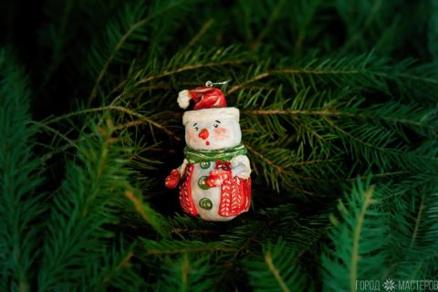 Елочные игрушки из ваты - 4