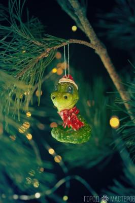 Елочная игрушка из ваты - 2