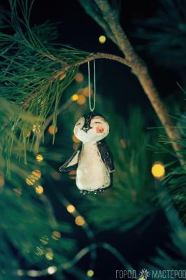 Елочная игрушка из ваты - 2