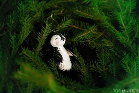 Елочная игрушка из ваты - 4